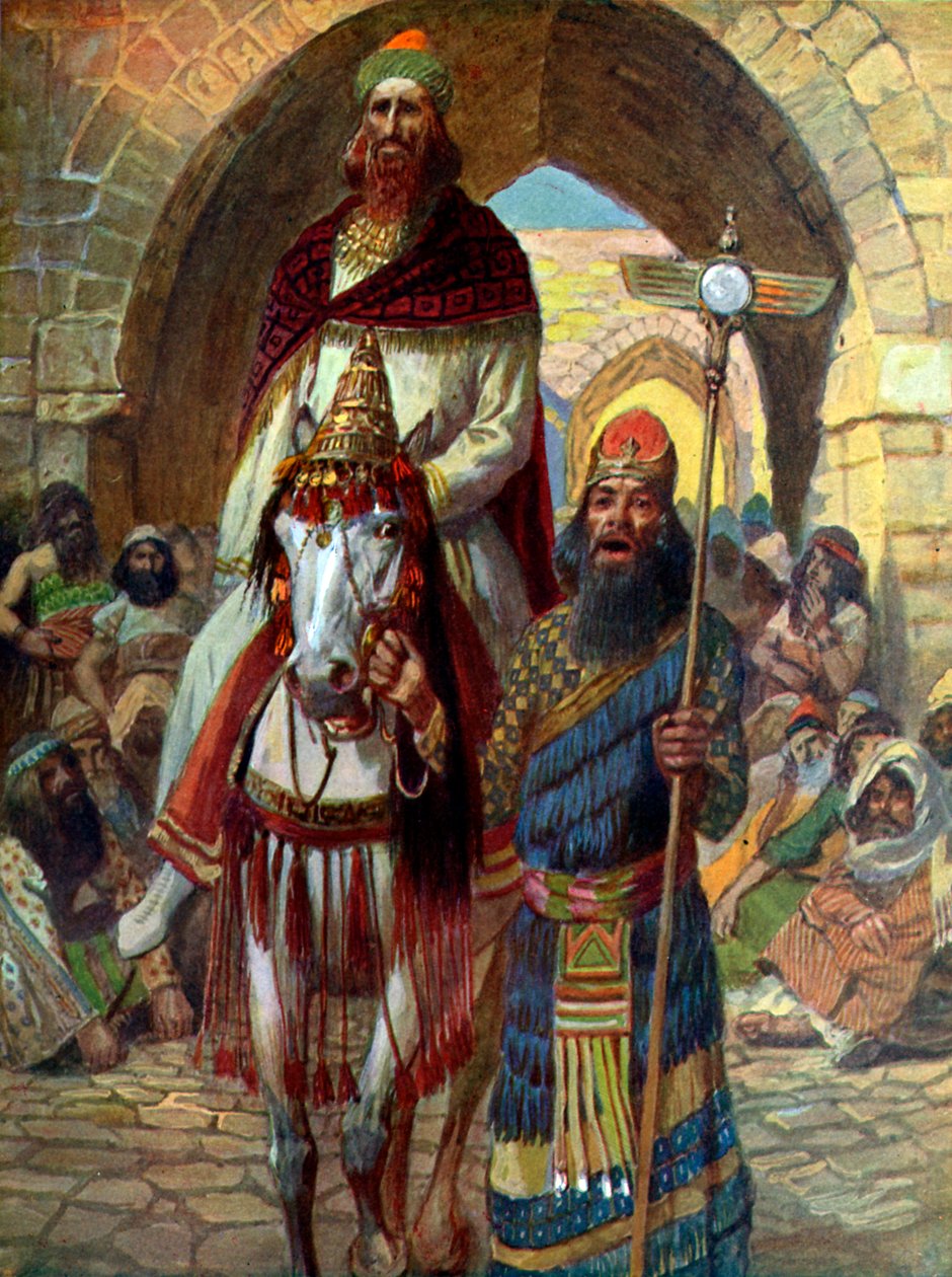 Mordechais Triumph von James Jacques Joseph (after) Tissot