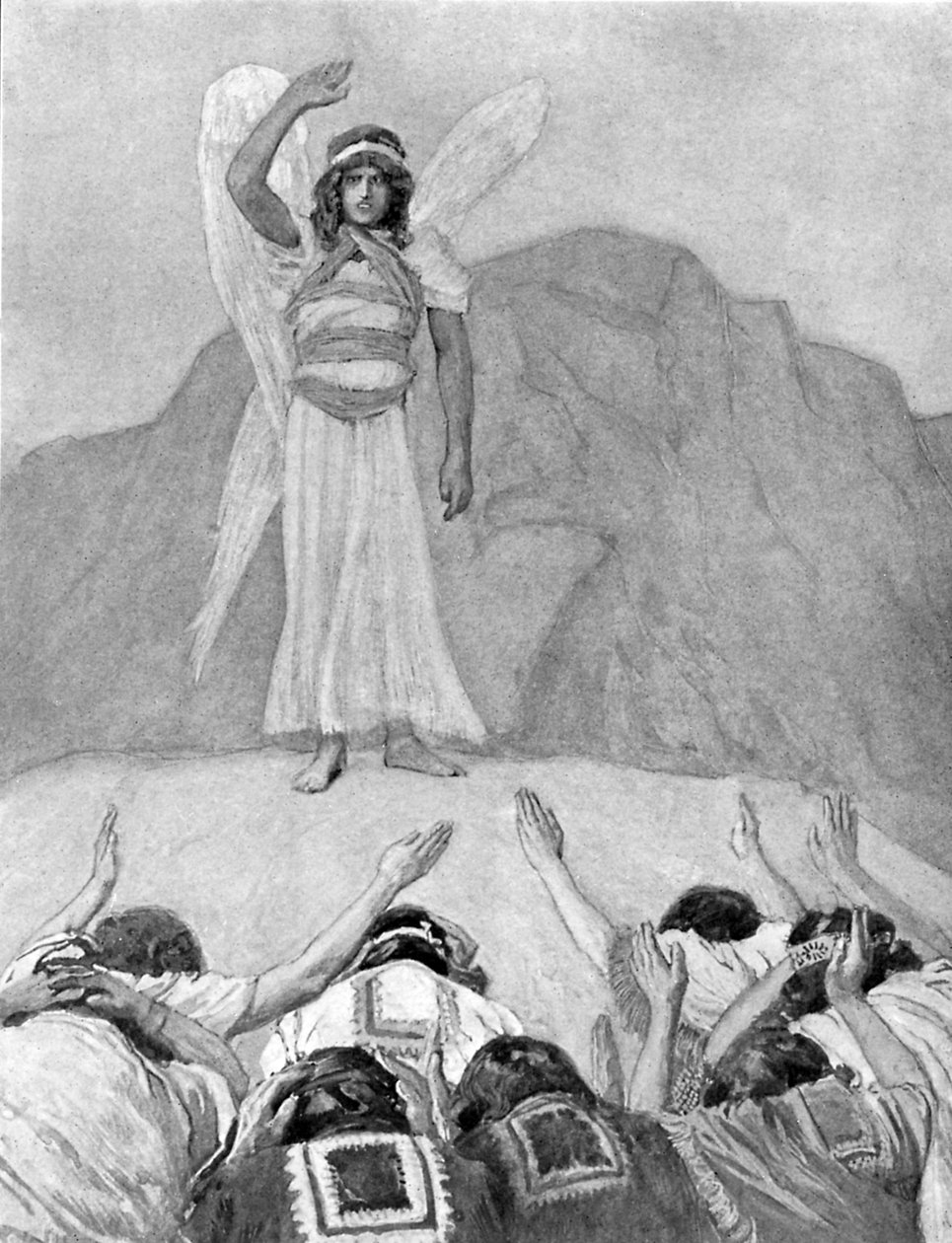 Der Tadel des Engels von James Tissot - Bibel von James Jacques Joseph (after) Tissot