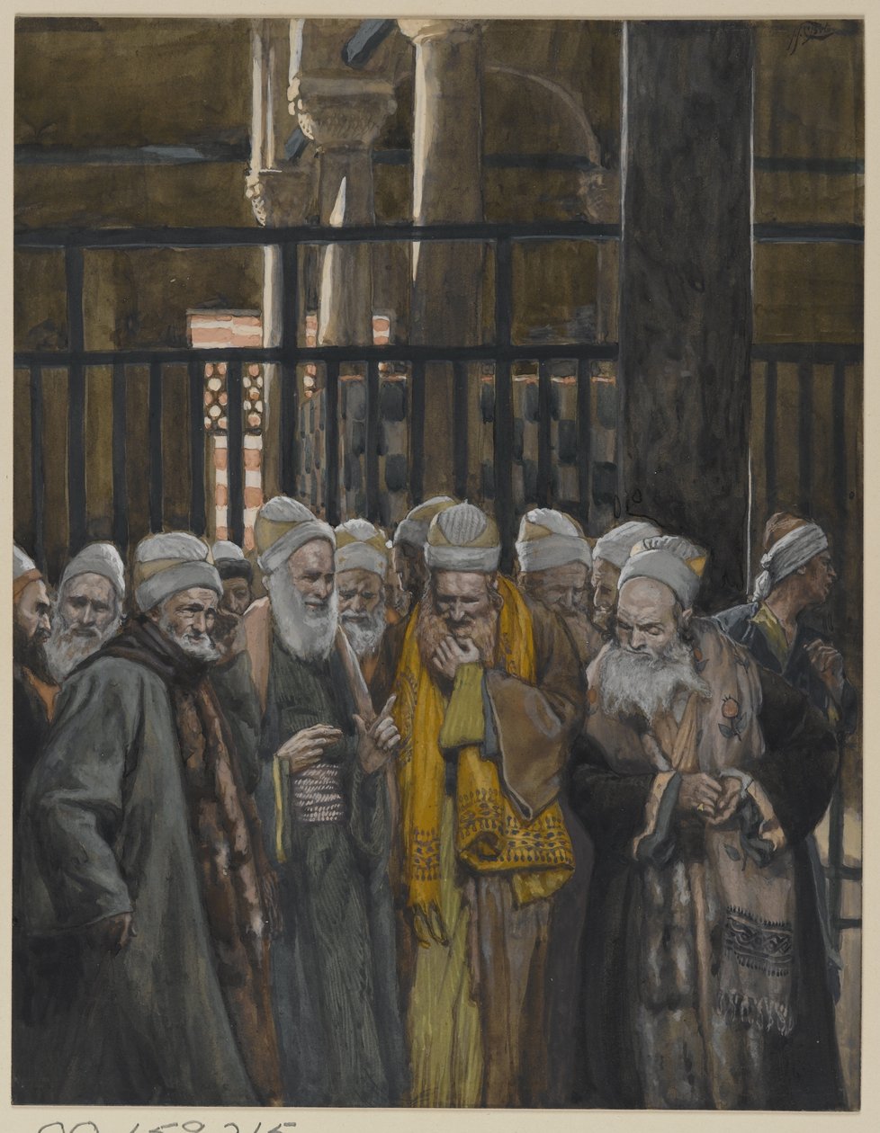 Verschwörung der Juden, Illustration aus Das Leben unseres Herrn Jesus Christus, 1886-94 von James Jacques Joseph Tissot