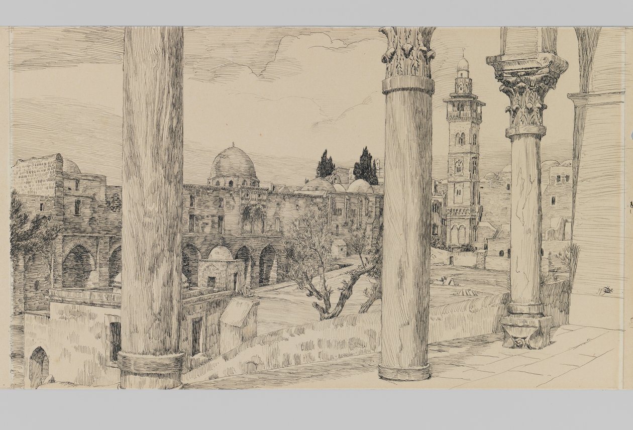 Esplanade des Haram, Illustration aus Das Leben unseres Herrn Jesus Christus von James Jacques Joseph Tissot
