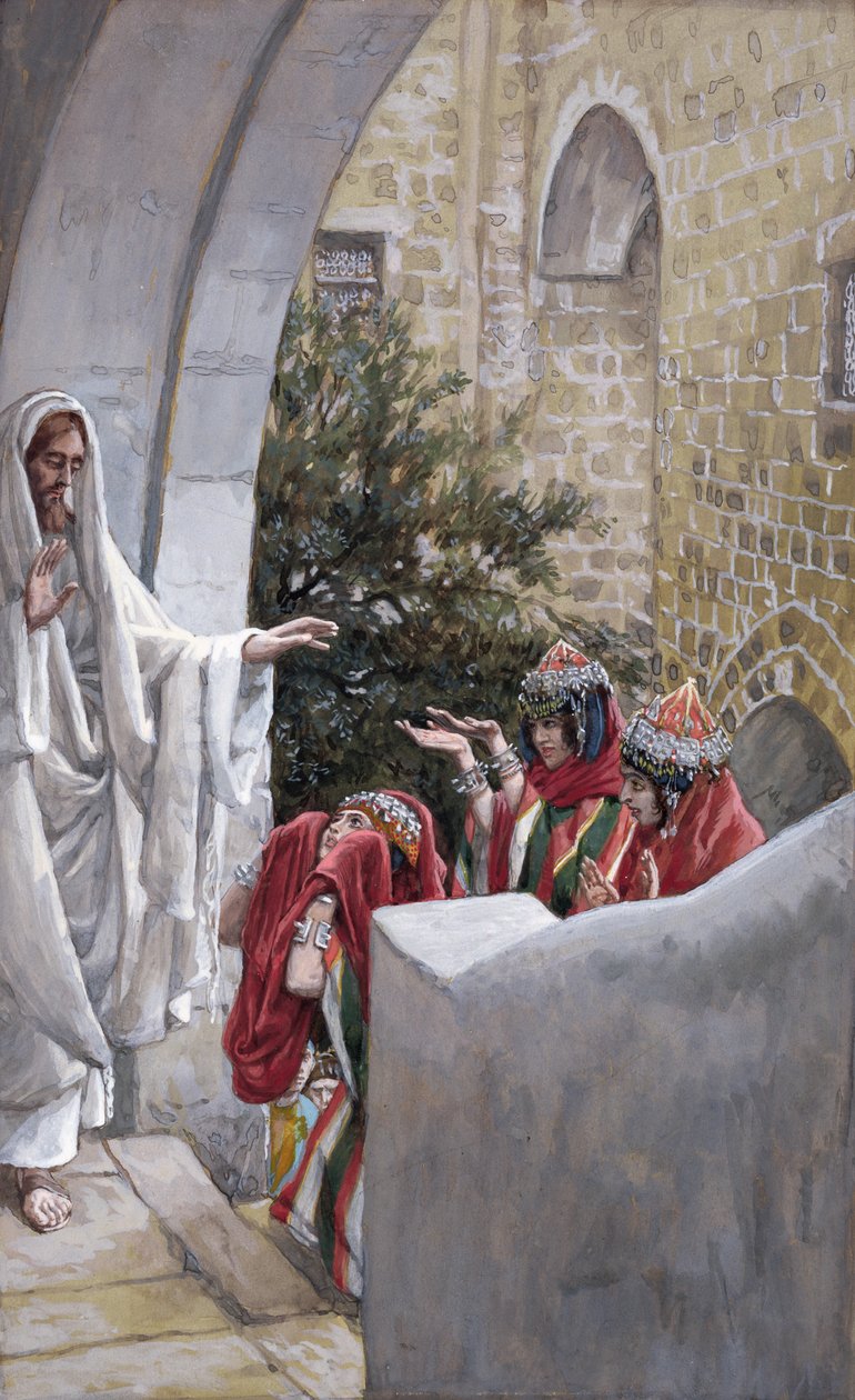 Heilung der Tochter der Kanaaniterin, Illustration für Das Leben Christi, ca. 1886-94 von James Jacques Joseph Tissot