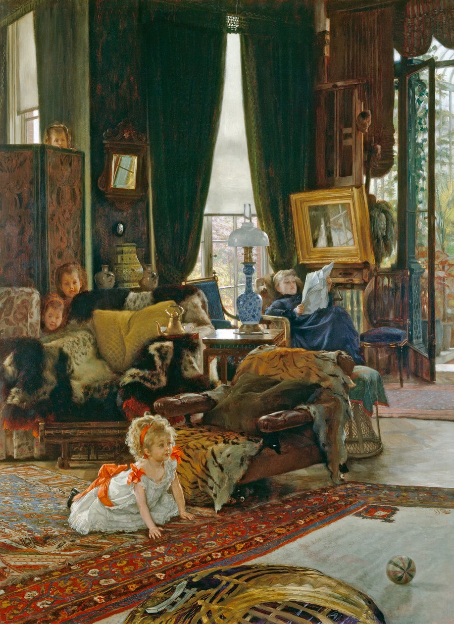 Verstecken spielen, um 1887 von James Jacques Joseph Tissot