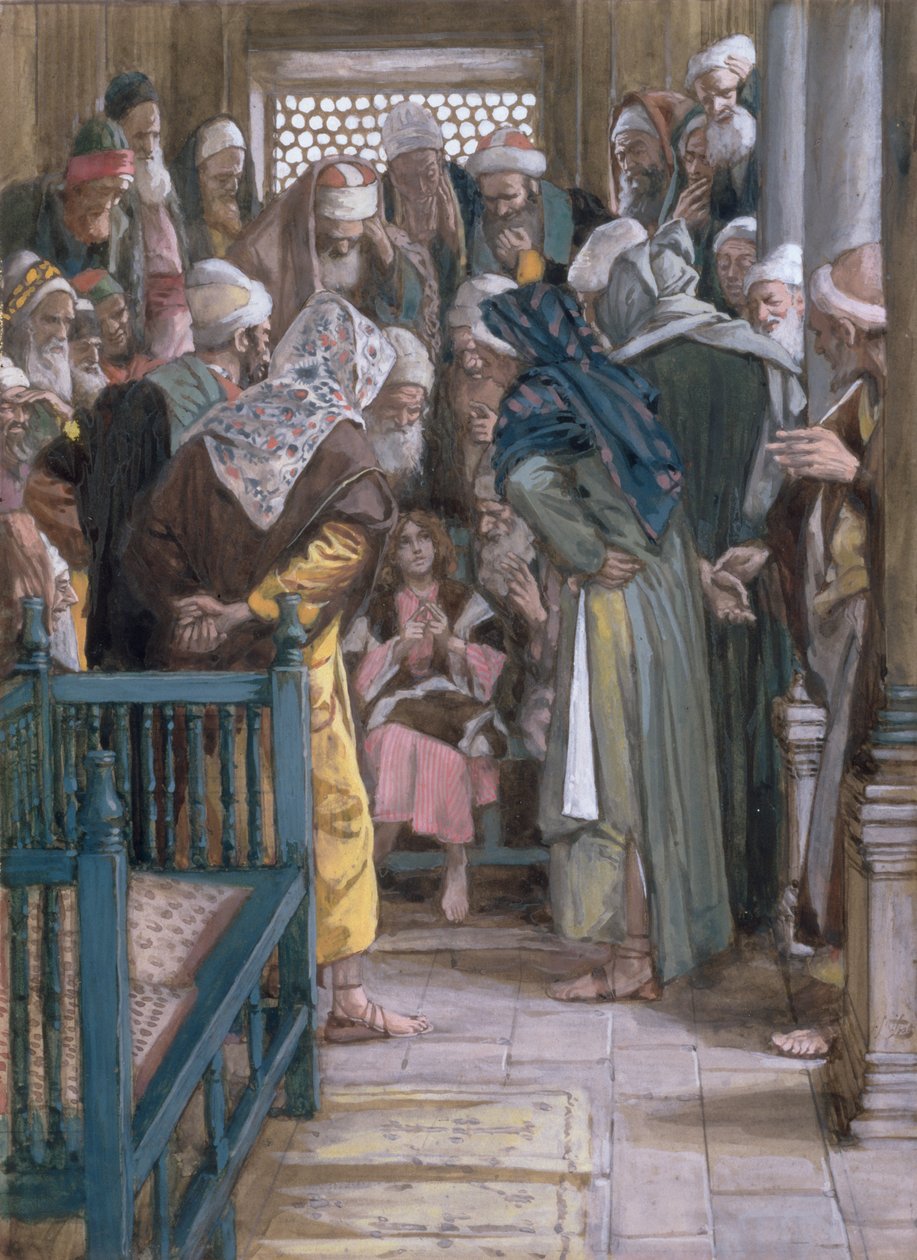 Jesus unter den Ärzten, Illustration für Das Leben Christi, ca. 1886-96 von James Jacques Joseph Tissot