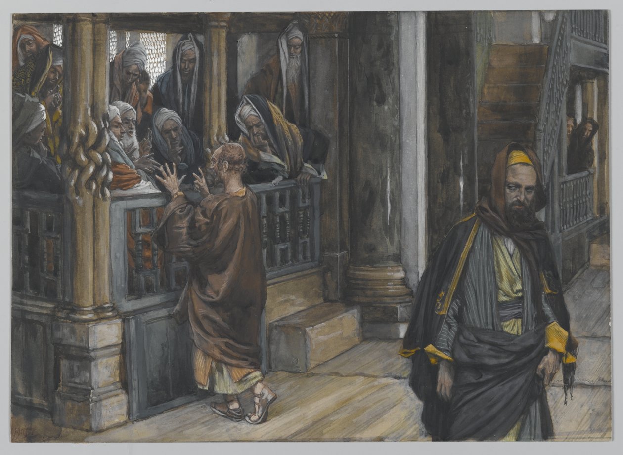 Judas geht, um die Juden zu finden, Illustration aus Das Leben unseres Herrn Jesus Christus, 1886-94 von James Jacques Joseph Tissot