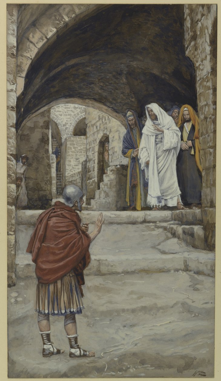 Herr, ich bin nicht würdig, Illustration aus Das Leben unseres Herrn Jesus Christus von James Jacques Joseph Tissot