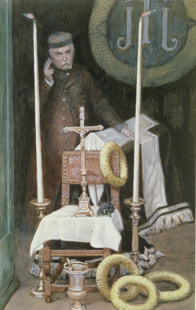 Porträt des Pilgers (Selbstporträt), Illustration für Das Leben Christi, ca. 1886-96 von James Jacques Joseph Tissot