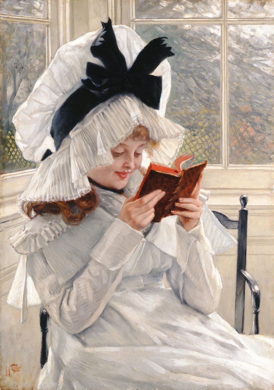 Ein Buch lesen, 1872-73 von James Jacques Joseph Tissot