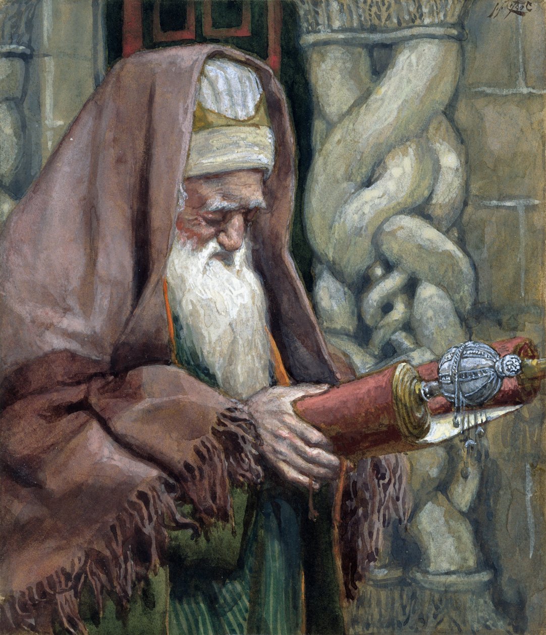 Simeon, Illustration für Das Leben Christi, ca. 1886-94 von James Jacques Joseph Tissot