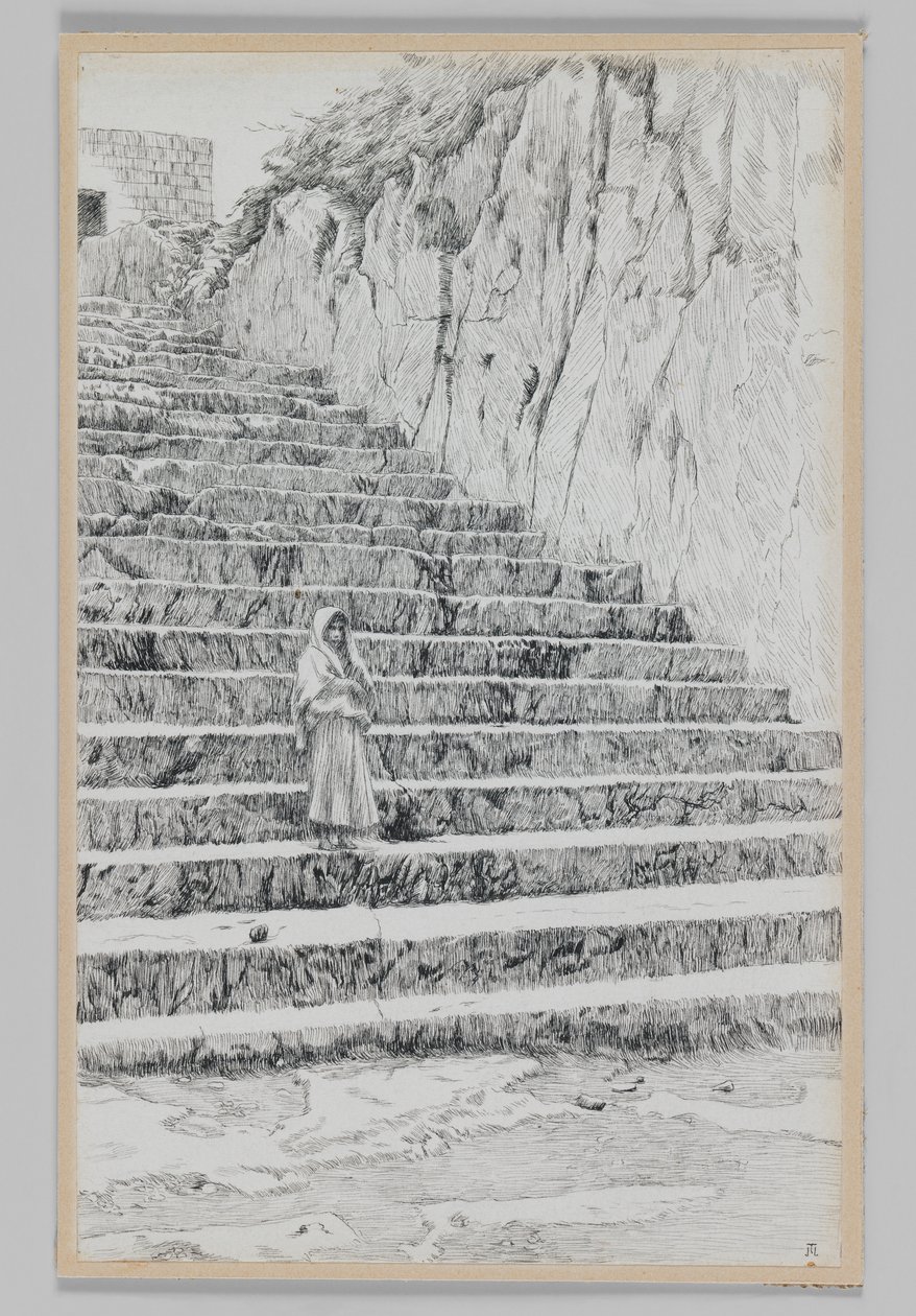 Stufen, die zu den Gräbern der Propheten führen, Illustration aus Das Leben unseres Herrn Jesus Christus von James Jacques Joseph Tissot