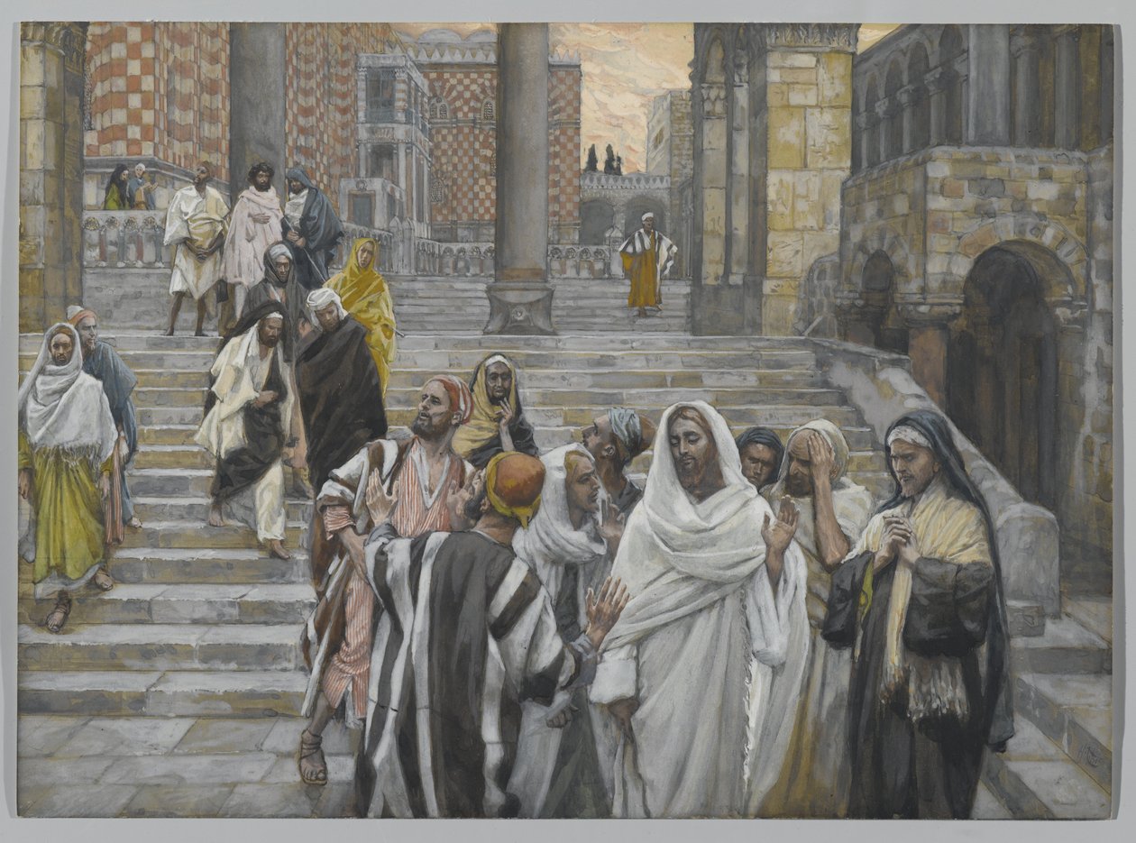 Die Jünger bewundern die Gebäude des Tempels, Illustration aus Das Leben unseres Herrn Jesus Christus, 1886-94 von James Jacques Joseph Tissot