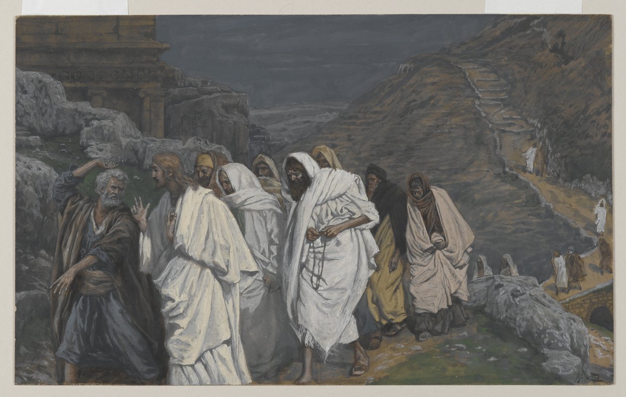 Die Protestationen des heiligen Petrus, Illustration aus Das Leben unseres Herrn Jesus Christus, 1886-94 von James Jacques Joseph Tissot