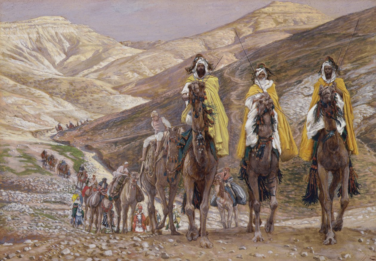 Die Weisen auf dem Weg nach Bethlehem, Illustration für Das Leben Christi, ca. 1886-94 von James Jacques Joseph Tissot