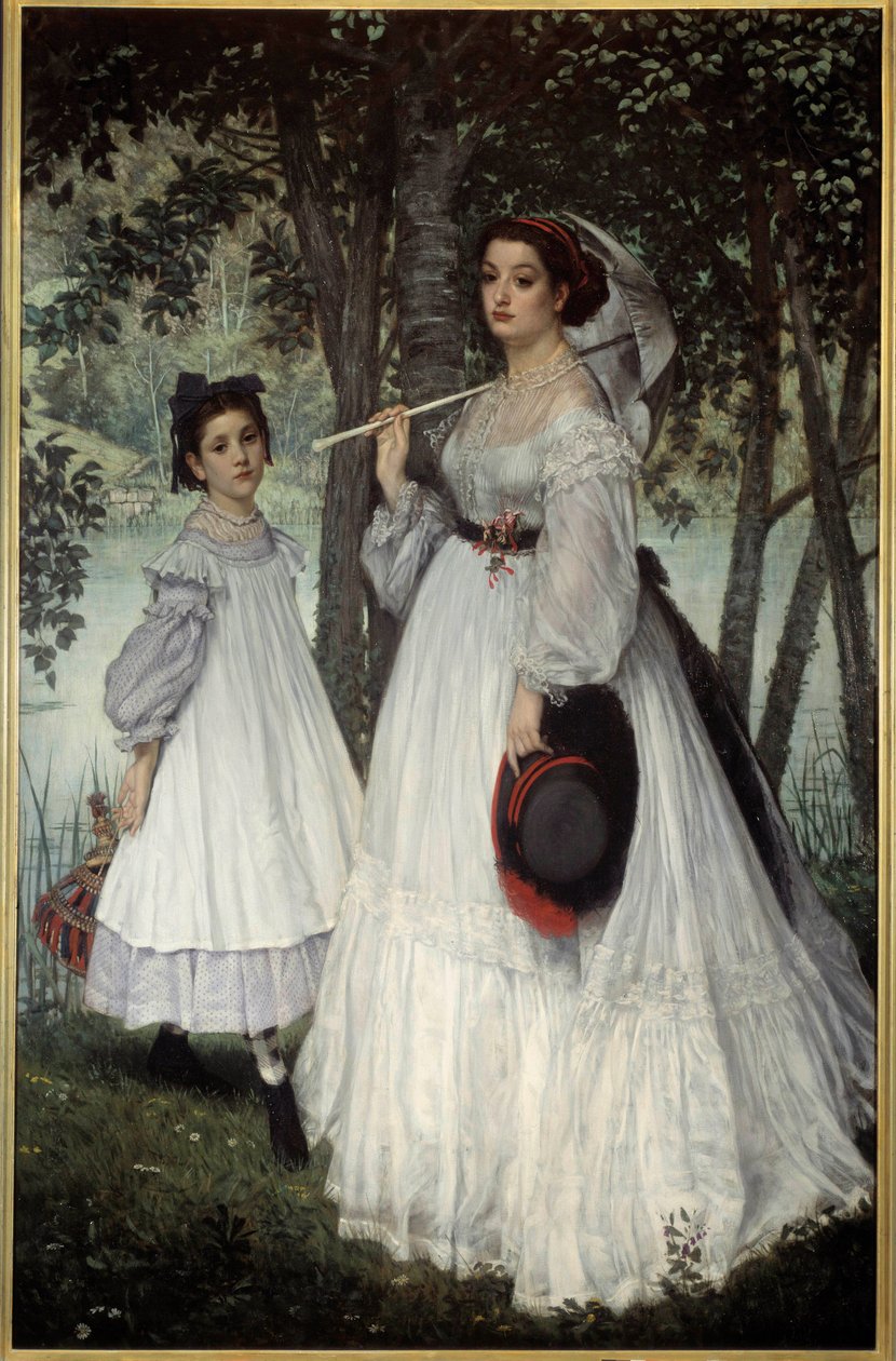 Die zwei Schwestern oder „Porträts in einem Park“ von James Jacques Joseph Tissot