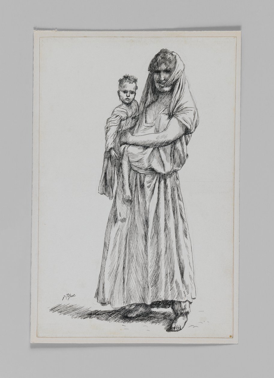 Frau von Geba, Samaria, Illustration aus Das Leben unseres Herrn Jesus Christus von James Jacques Joseph Tissot