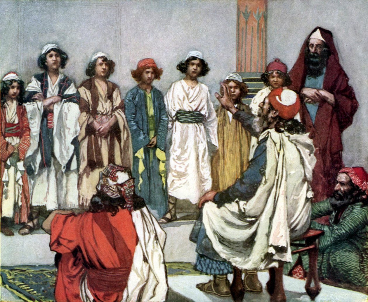Jesse stellt seinen Sohn Samuel vor von James Jacques Joseph after Tissot
