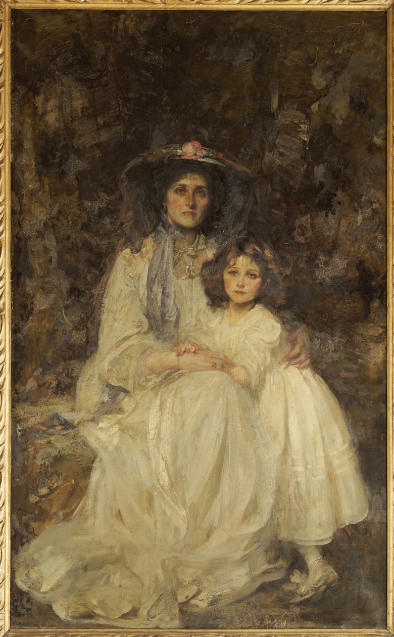 Lady Dickson-Poynder und ihre Tochter Joan, ca. 1905 von James Jebusa Shannon