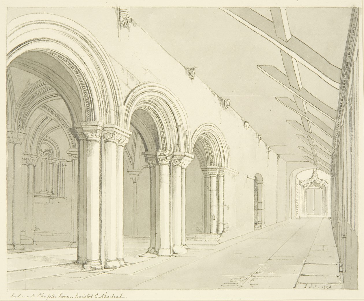 Eingang zum Kapitelsaal der Kathedrale von Bristol von James Johnson