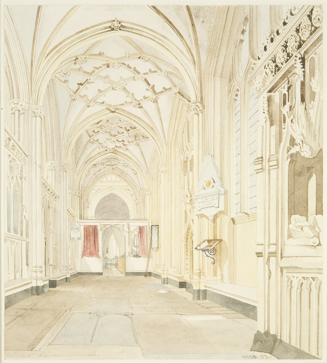 Nordschiff von St. Mary Redcliffe, Blick nach Westen von James Johnson