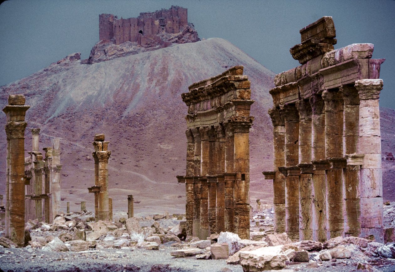 Triumphbogen alias Monumentalbogen, Große Kolonnade in Palmyra, Syrien von James L Stanfield
