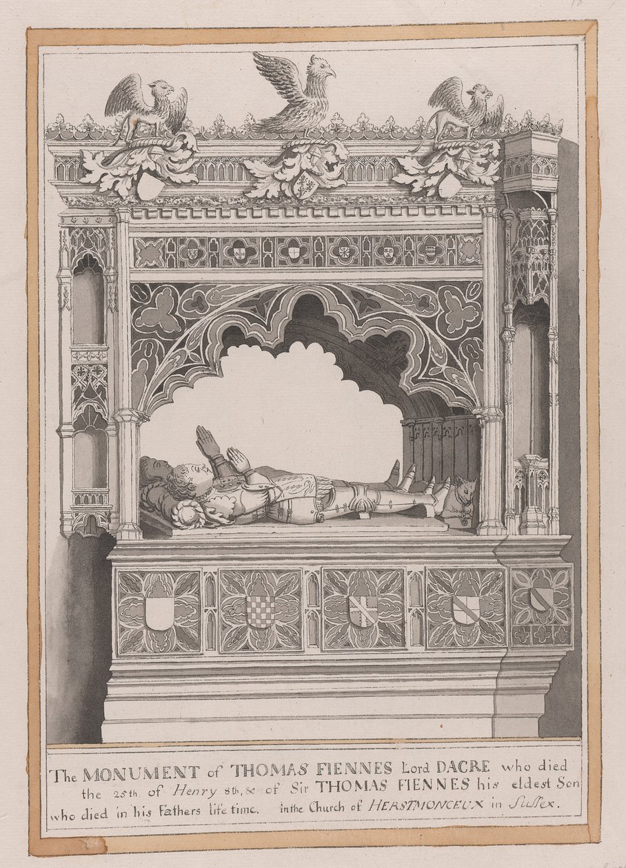 Das Denkmal von Thomas Fiennes von James Lambert  of Lewes