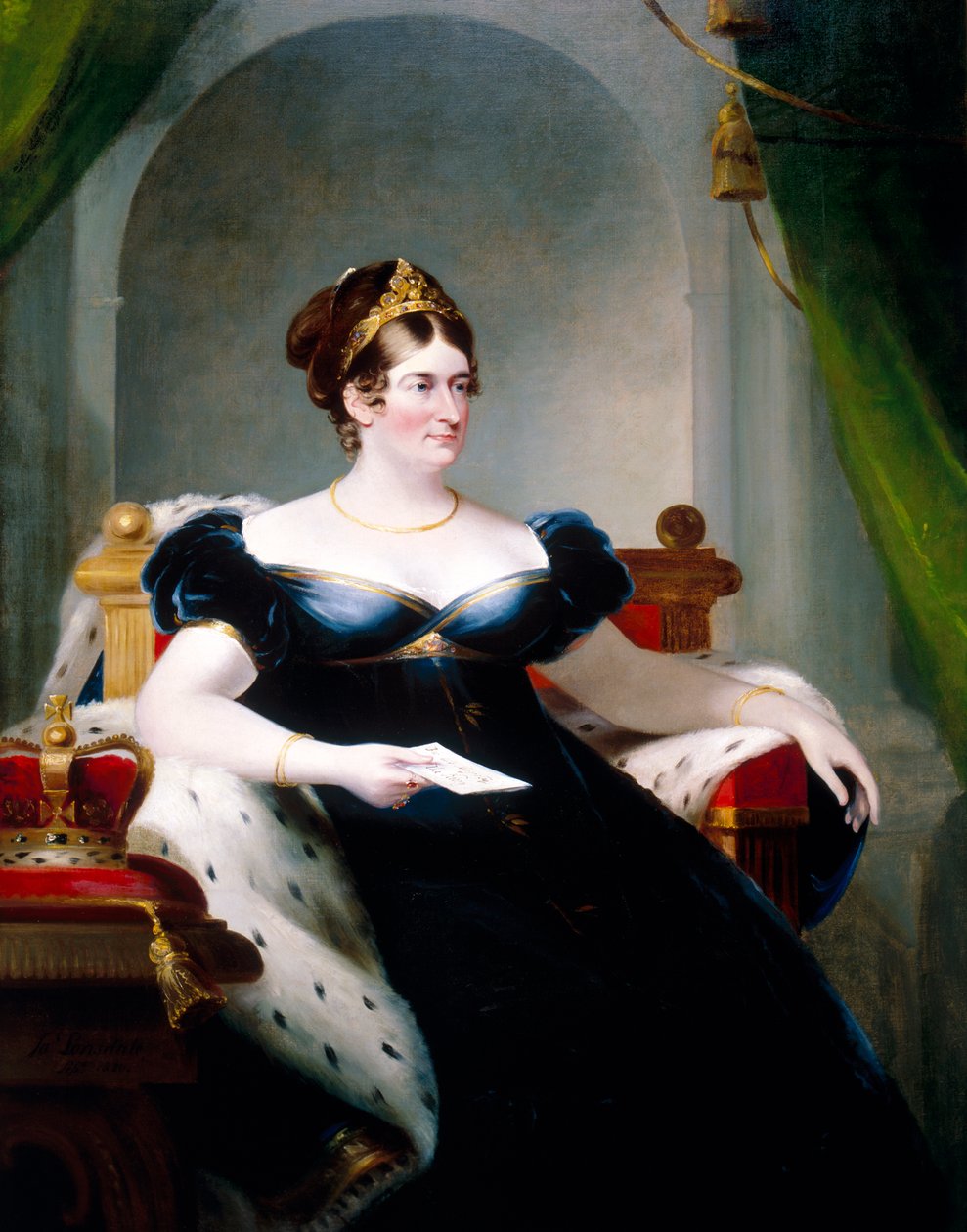 Caroline von Braunschweig, Gemahlin von Georg IV, 1820 von James Lonsdale