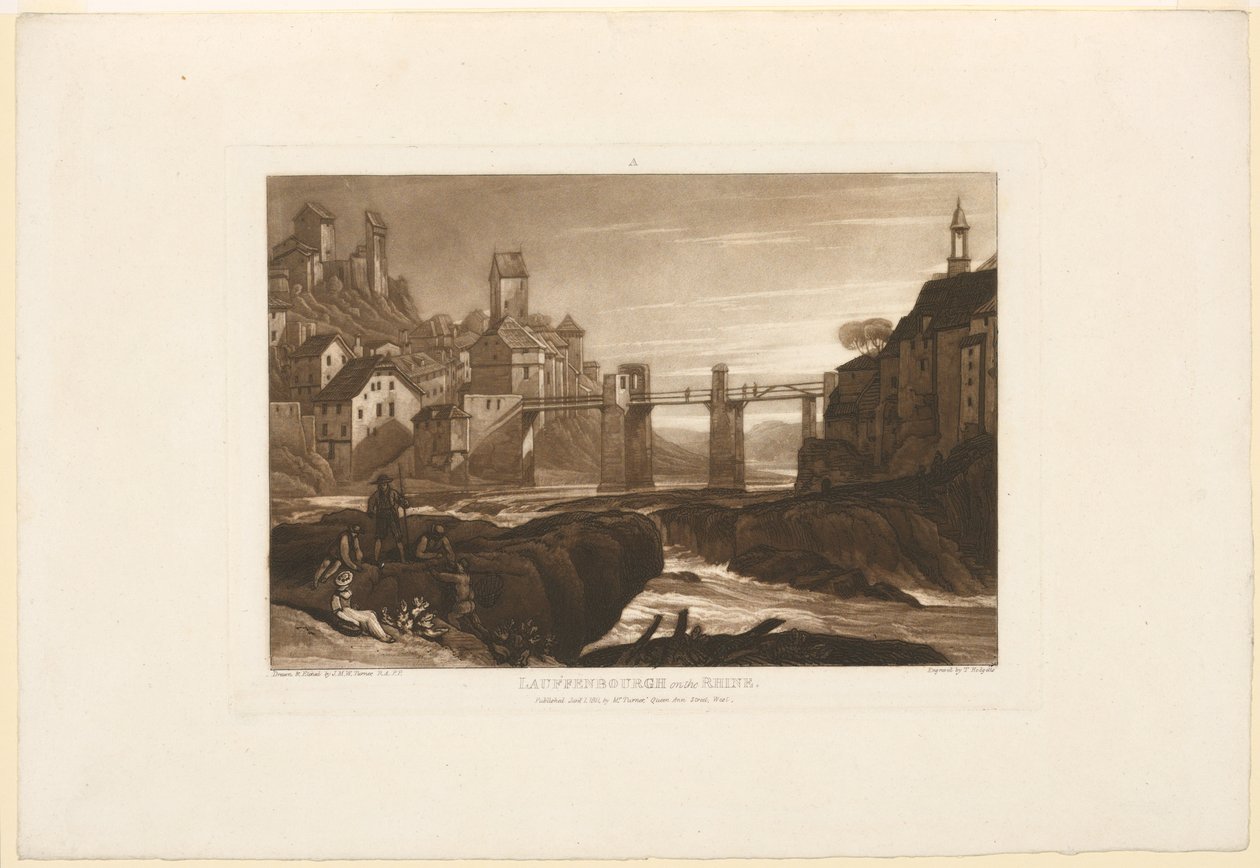 Lauffenburg am Rhein von James Mallord William Turner