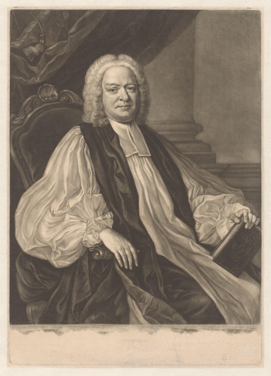 Porträt von Thomas Sherlock von James McArdell