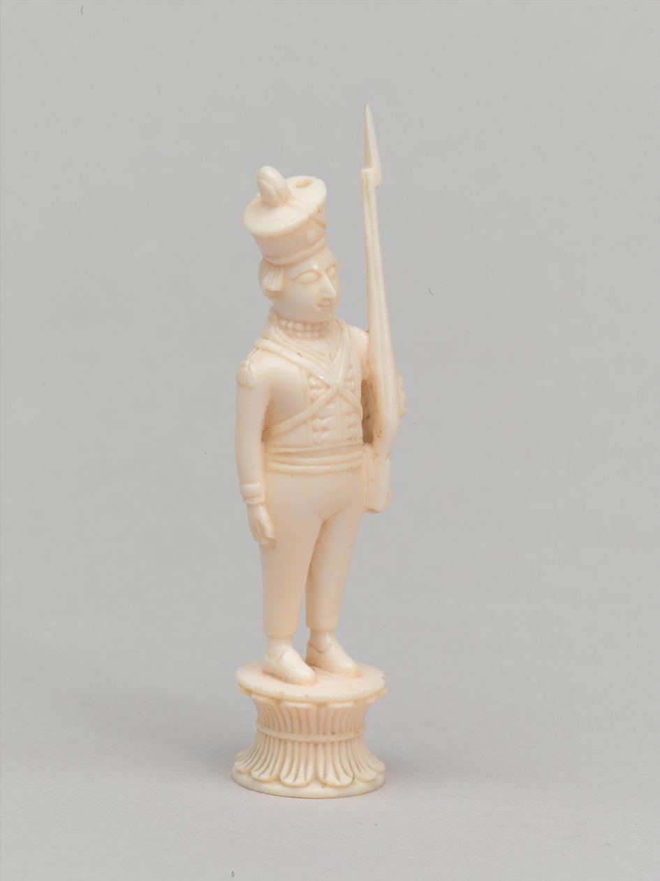 Weißer Bauer, Schachfigur, Indien, ca. 1820 von James McLachlan Nairn