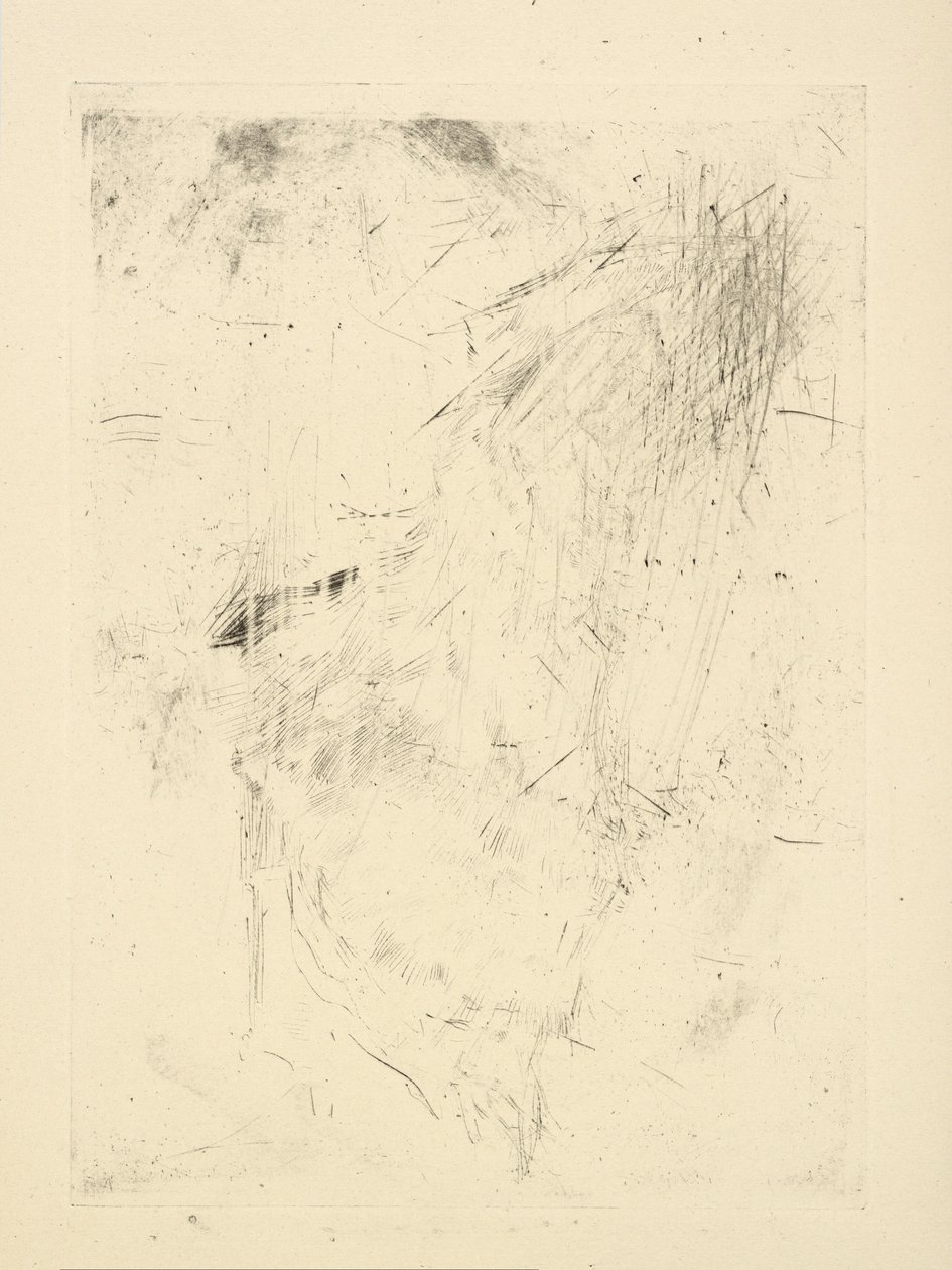 [76] Eindrücke von annullierten Platten von Whistler - [Sitzende Figur?] von James Abbott McNeill Whistler