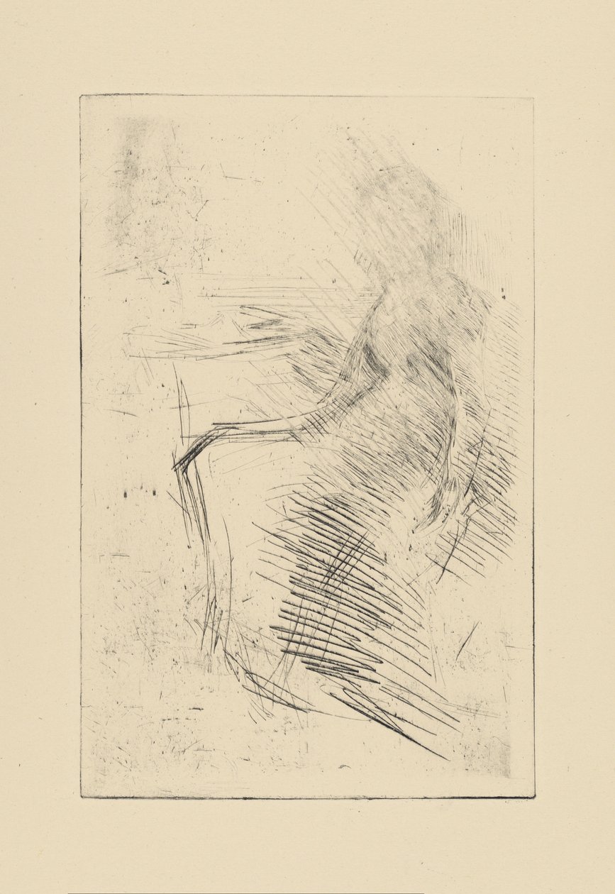 [76] Eindrücke von annullierten Platten von Whistler - Der Schreibtisch. von James Abbott McNeill Whistler