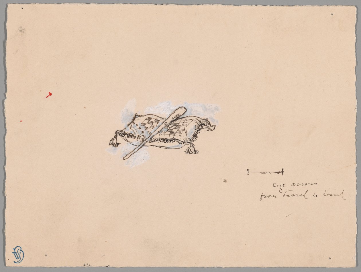Ein Schläger auf einem Kissen von James McNeill Whistler
