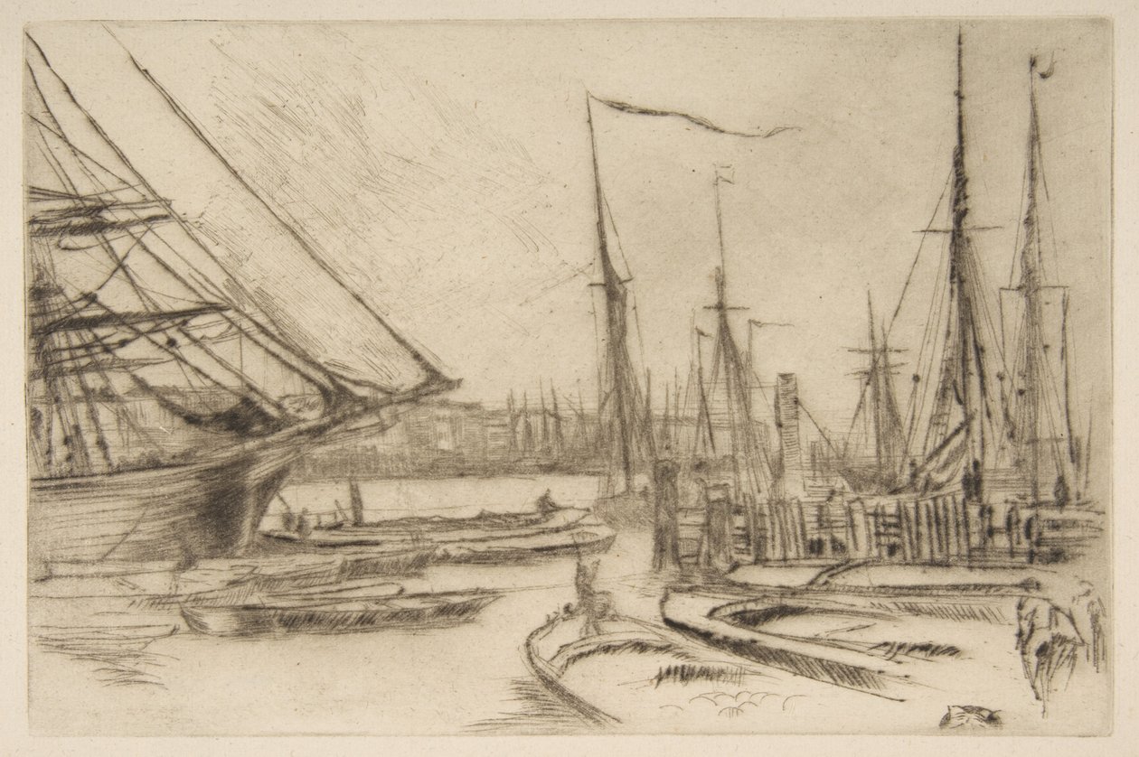 Eine Skizze aus Billingsgate von James McNeill Whistler