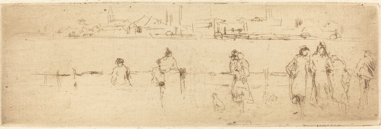 Eine Skizze am Ufer von James Abbott McNeill Whistler