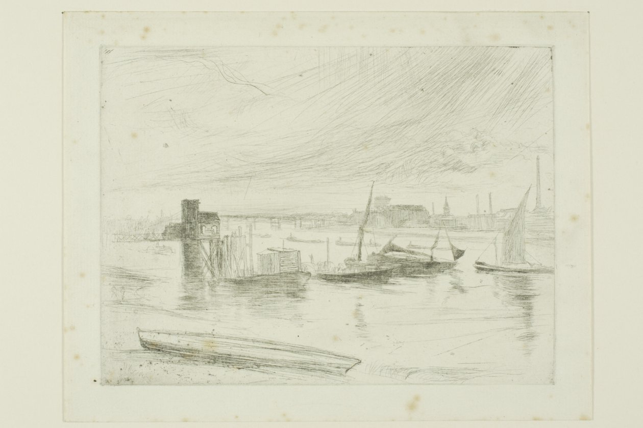 Battersea Morgendämmerung (Cadogan Pier) von James Abbott McNeill Whistler