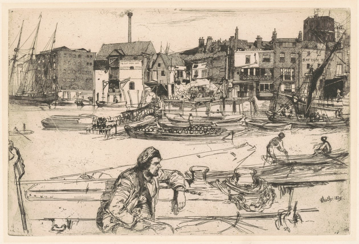 Black Lion Wharf von James Abbott McNeill Whistler