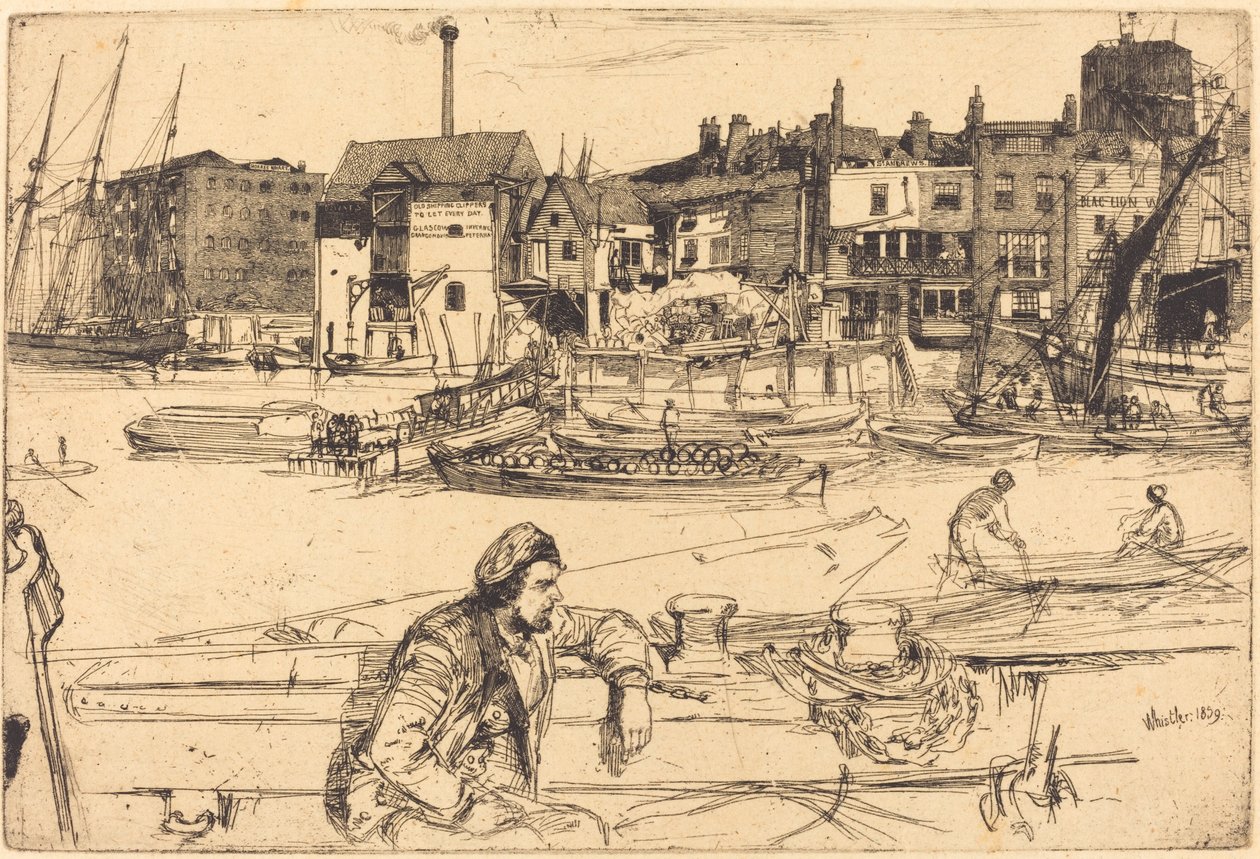 Black Lion Wharf von James Abbott McNeill Whistler