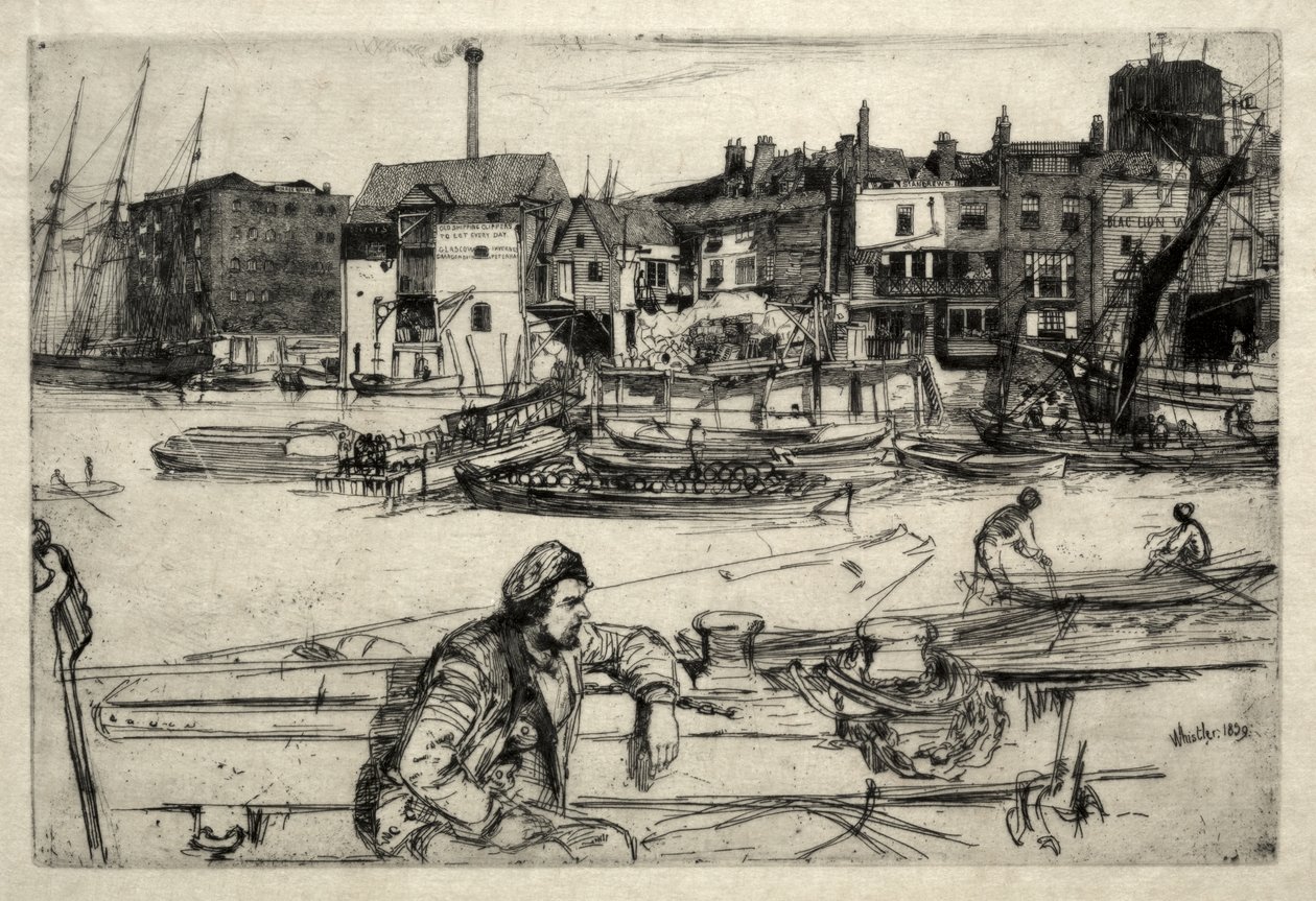 Black Lion Wharf von James McNeill Whistler