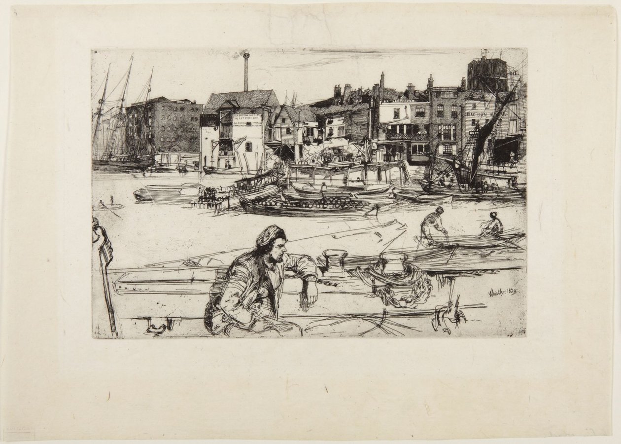 Black Lion Wharf von James McNeill Whistler