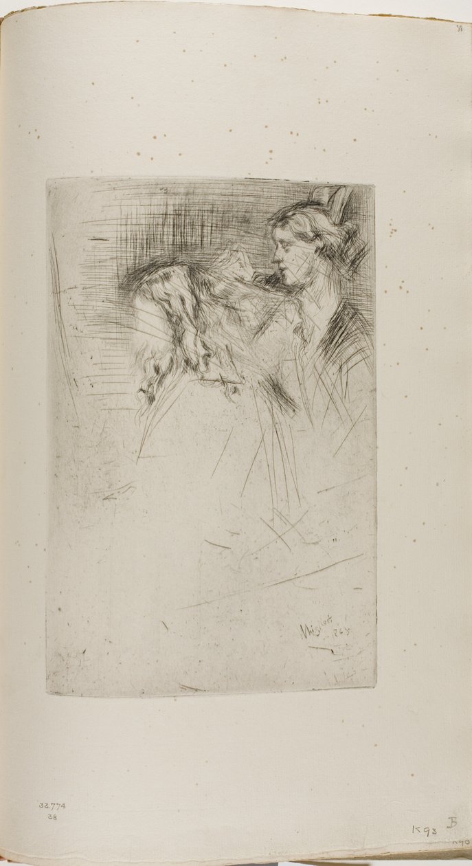 Haare bürsten von James Abbott McNeill Whistler