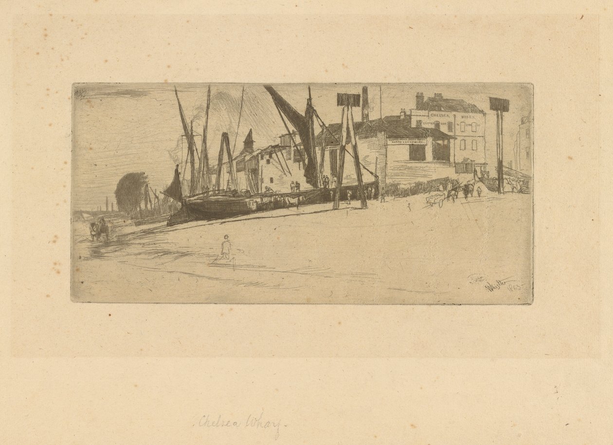 Chelsea Wharf von James Abbott McNeill Whistler