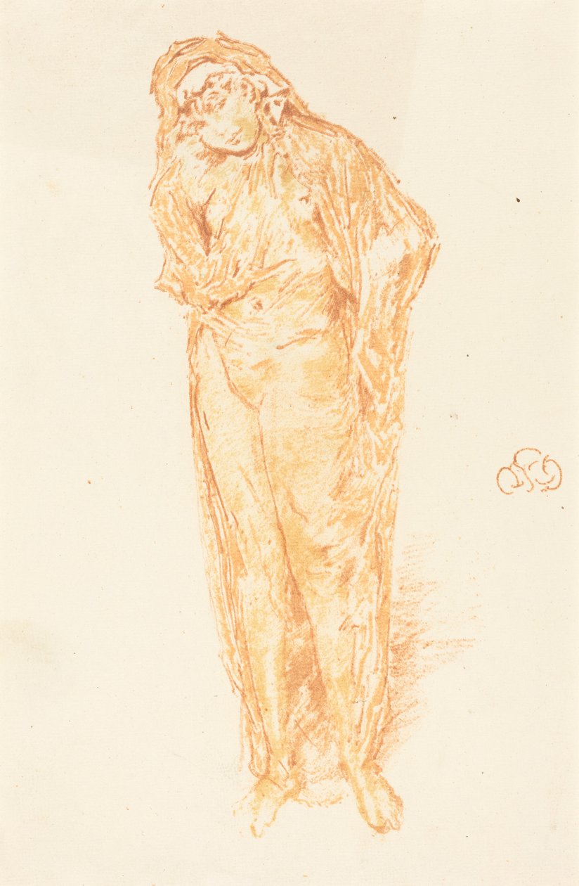 Verhüllte Figur, stehend von James McNeill Whistler