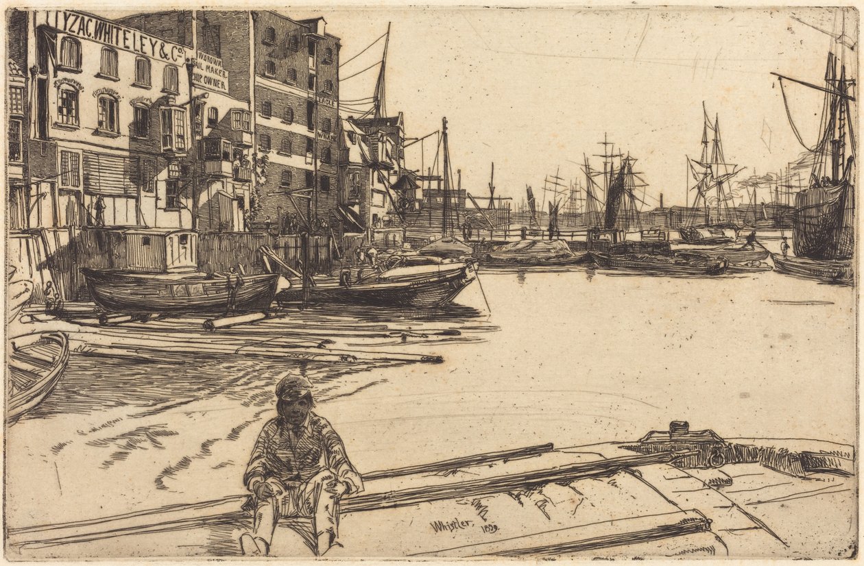 Eagle Wharf von James McNeill Whistler