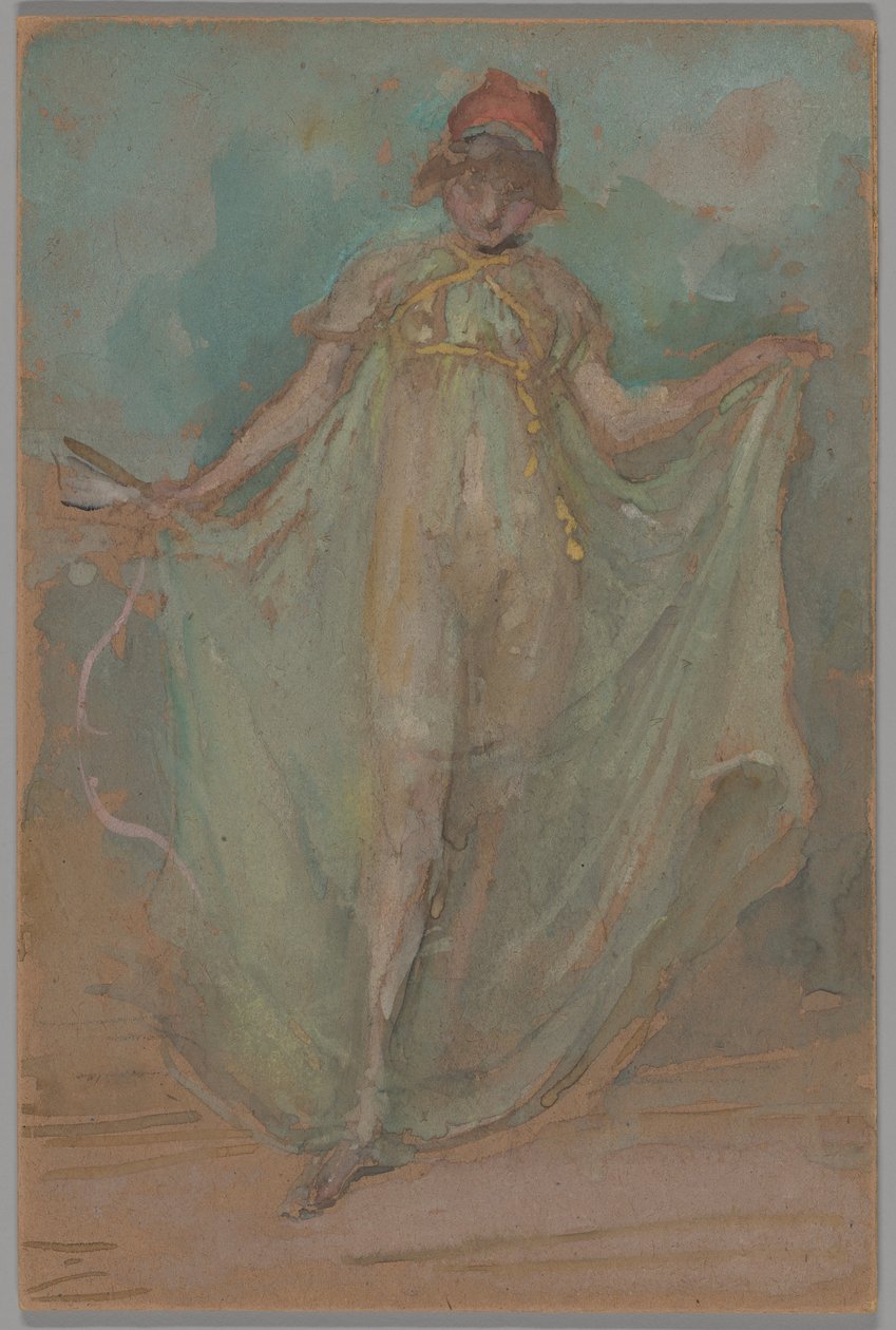 Grün und Blau: Die Tänzerin von James McNeill Whistler