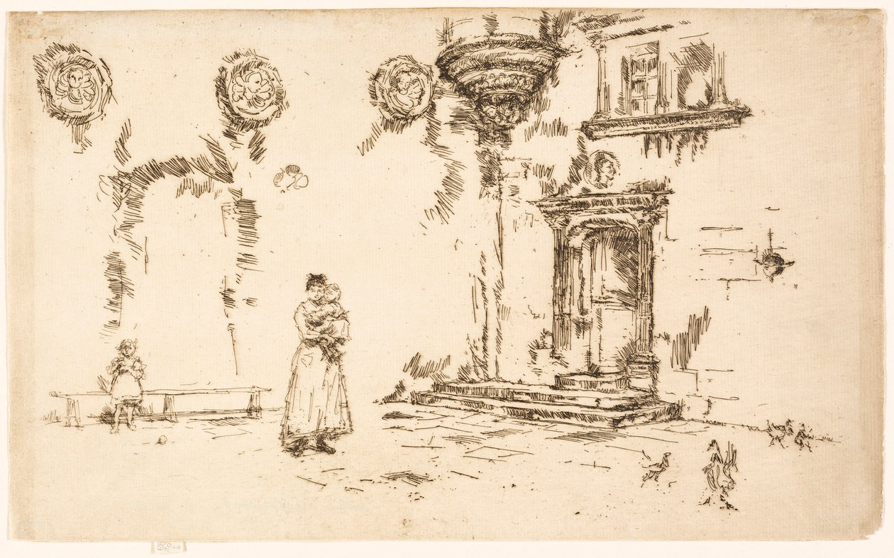 Hôtel Lallemont, Bourges von James McNeill Whistler