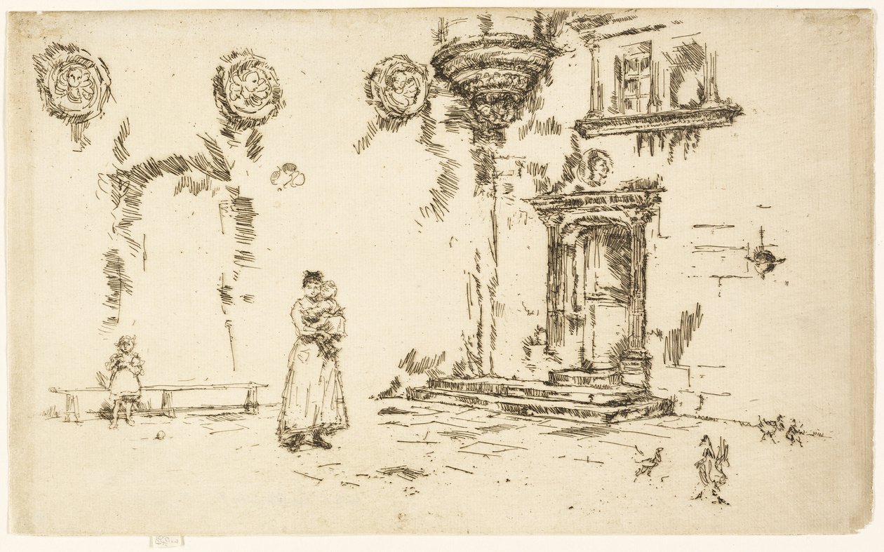 Hôtel Lallemont, Bourges von James Abbott McNeill Whistler