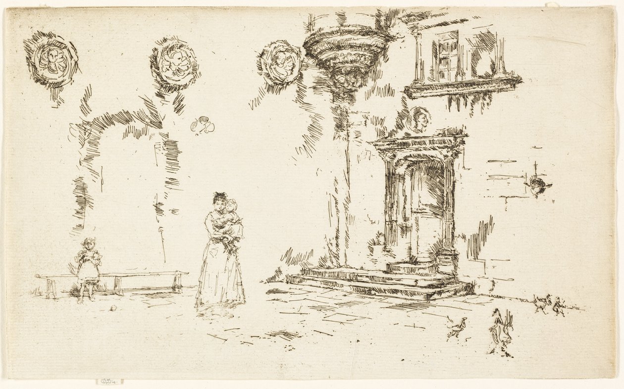 Hôtel Lallemont, Bourges von James Abbott McNeill Whistler
