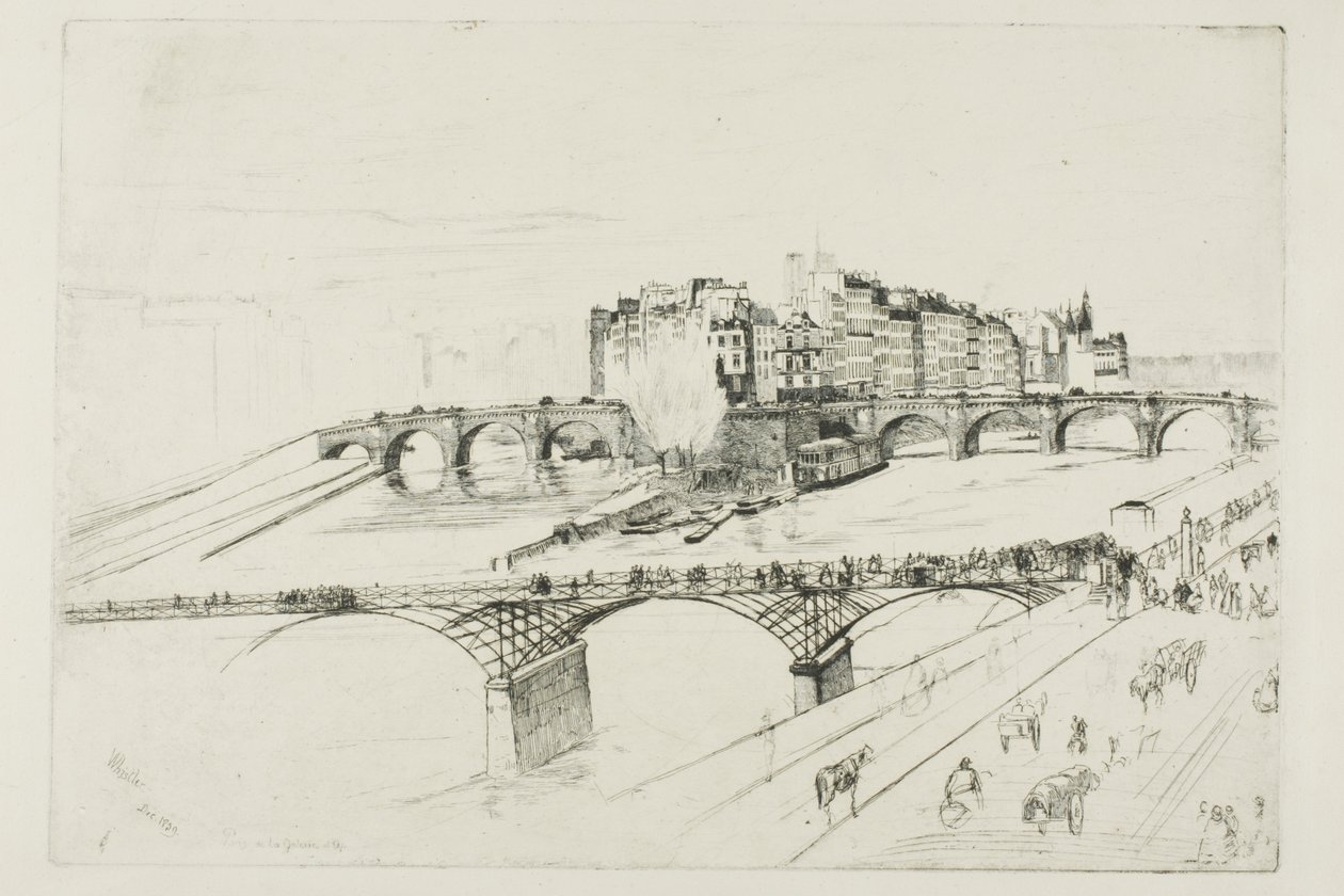 Île de la Cité, Paris von James Abbott McNeill Whistler
