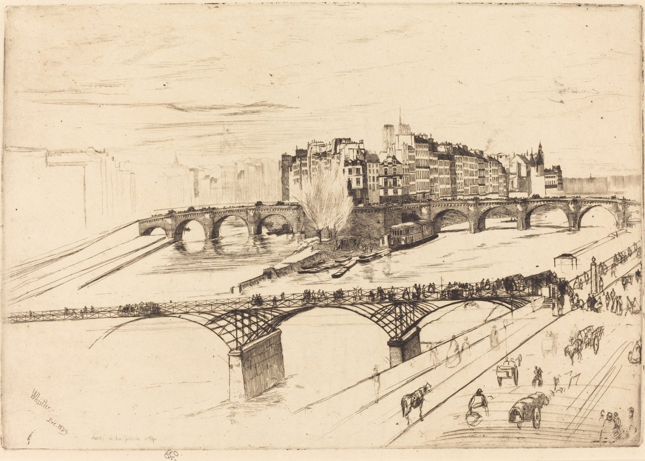 Île de la Cité, Paris von James Abbott McNeill Whistler