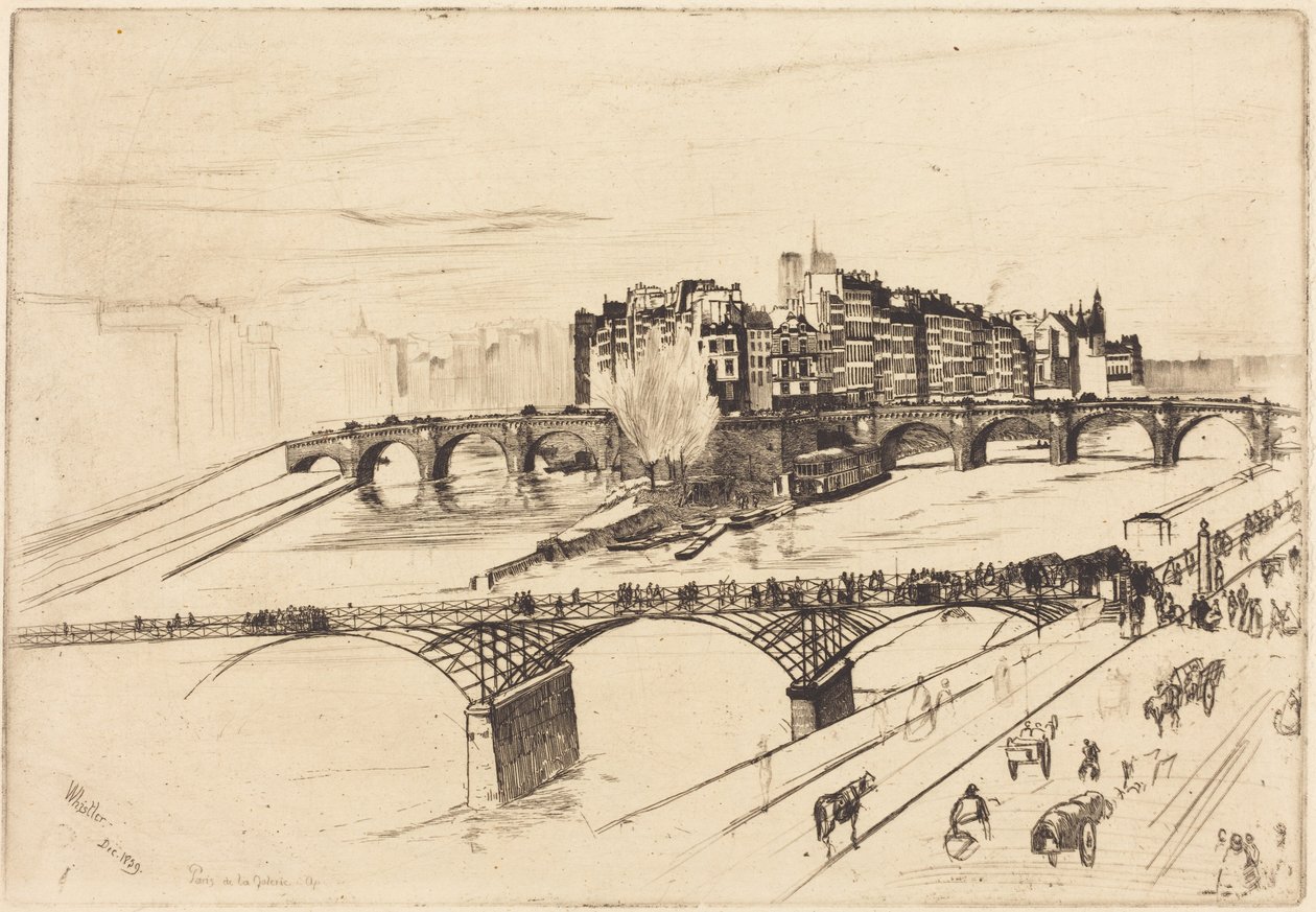 Île de la Cité, Paris von James McNeill Whistler