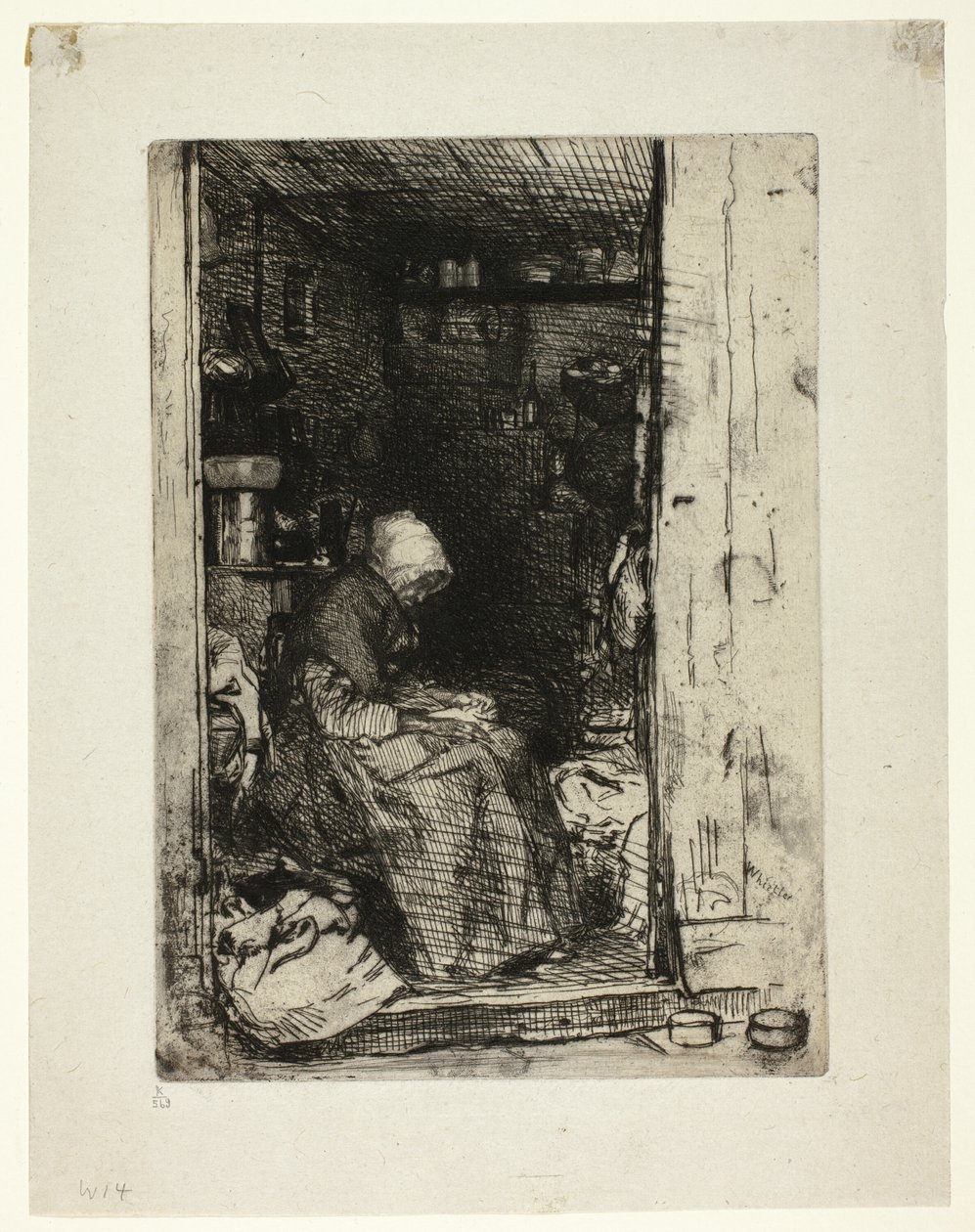 La Vieille aux Loques (Die alte Frau mit Lumpen) von James Abbott McNeill Whistler